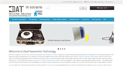 Desktop Screenshot of deafawarenesstechnology.co.uk