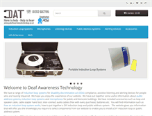 Tablet Screenshot of deafawarenesstechnology.co.uk